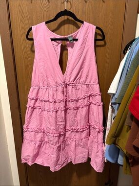 Pink Ruffled Dress